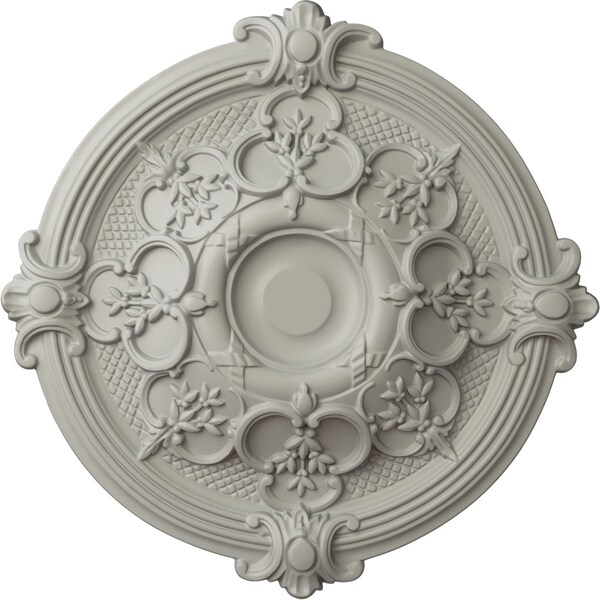 Ekena Millwork Hamilton Ceiling Medallion (Fits Canopies up to 3 3/4"), 17 3/8"OD x 1 3/4"P, Pot of Cream CM17HAPCF - main